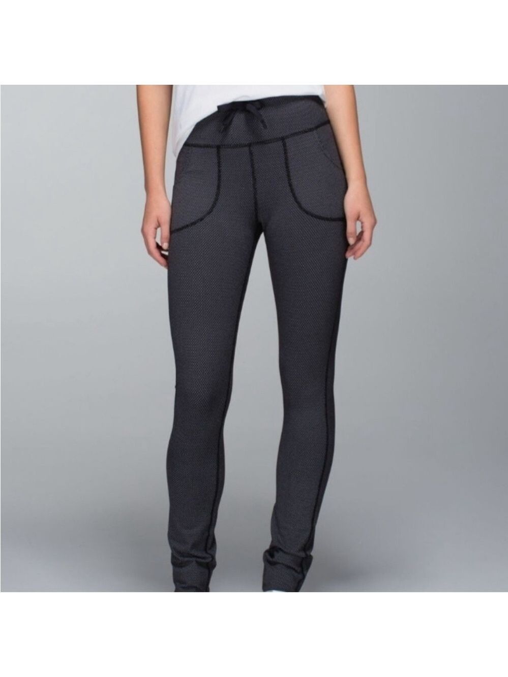 Lululemon Skinny Will Pants Diamond Dot, sz 2